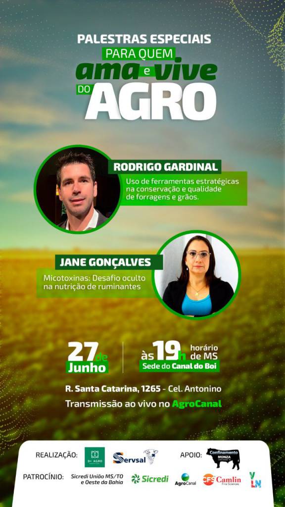 AgroCanal transmite seminário sobre pecuária, nesta segunda