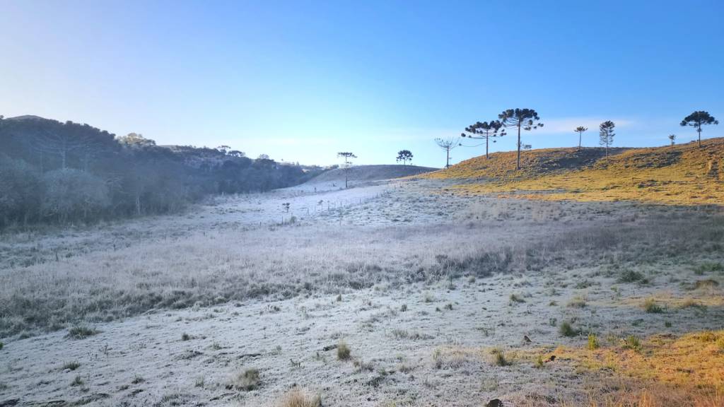 Quinta-feira de frio sobre o Centro-Sul do país
