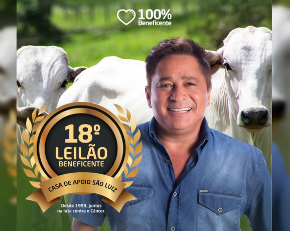 Leilão Beneficente Casa de Apoio São Luiz é hoje no Agro Canal