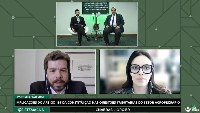 Tributação agropecuária é debatida durante live da CNA