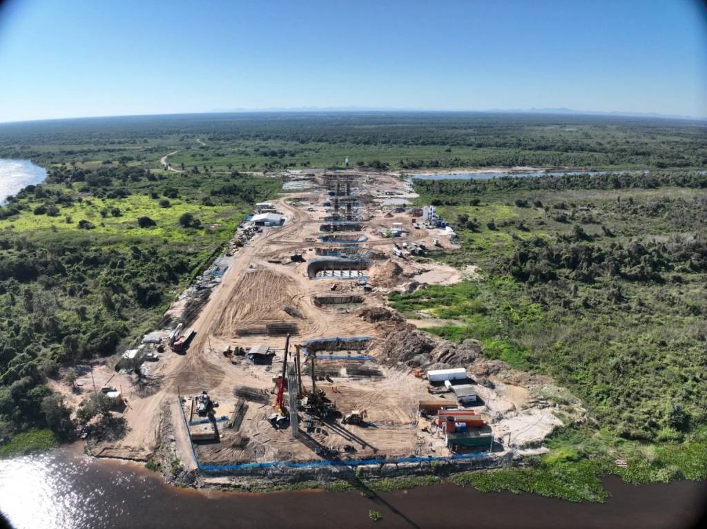 Ponte bioceânica avança com 24% de conclusão das obras