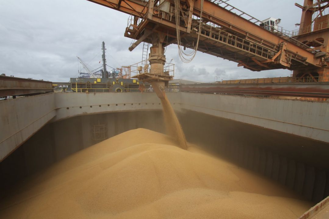 Volume de exportações de soja sobe em março mas receita recua 5,3%