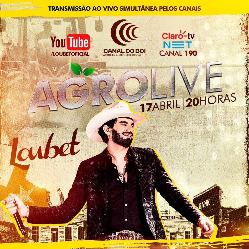 Locutor Marco Brasil faz convite para AgroLive com o cantor Loubet no Canal do Boi