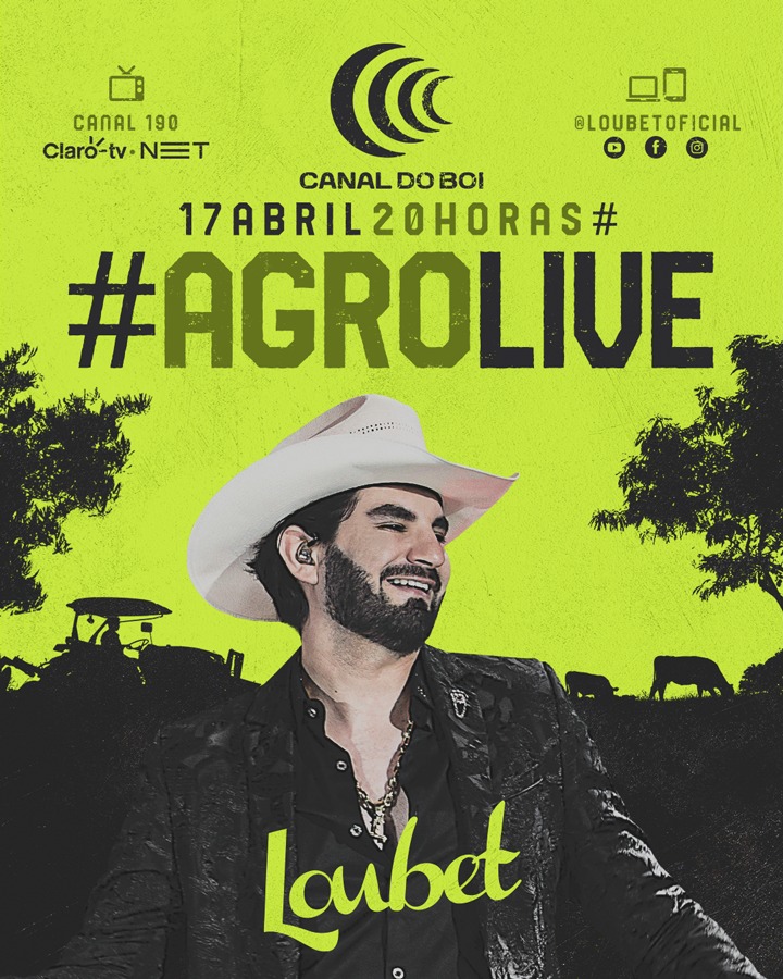 Canal do Boi transmite live com cantor Loubet nesta sexta-feira (17)