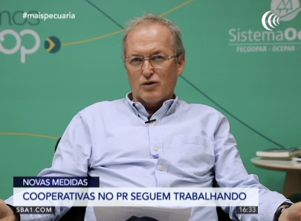 Presidente da Central das Cooperativas do Paraná fala sobre o trabalho em meio à pandemia da Covid-19