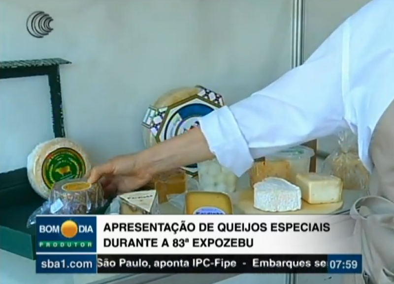 Apresentação de queijos especiais durante a 83ª Expozebu