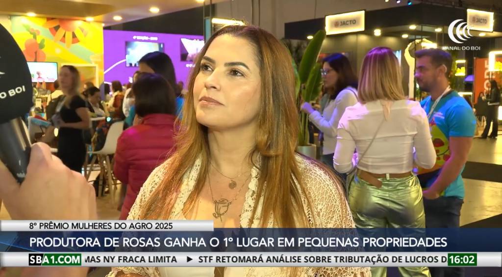 Produtora de rosas ganha prêmio na categoria de Pequena Propriedade