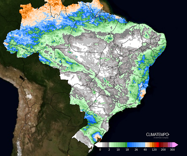 Frente fria avança e espalha chuva nas áreas produtoras de milho 2ª safra