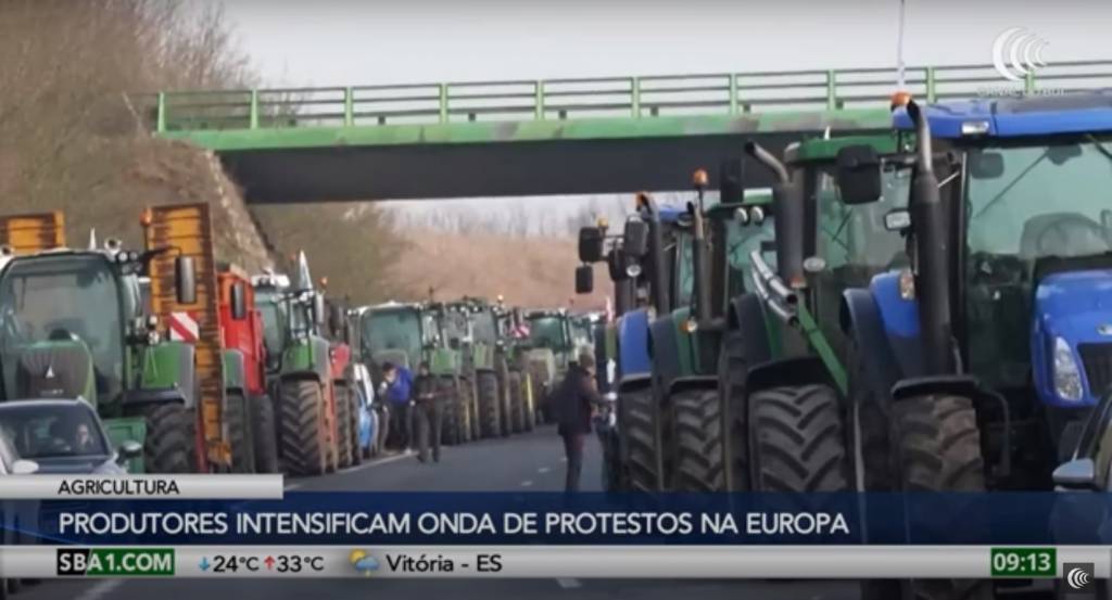 Produtores agrícolas intensificam onda de protestos na Europa contra aumento de custos