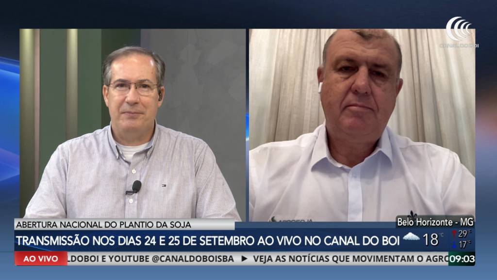 Abertura Nacional do Plantio da Soja reúne informações importantes para produtores com transmissão ao vivo pelo Canal do Boi