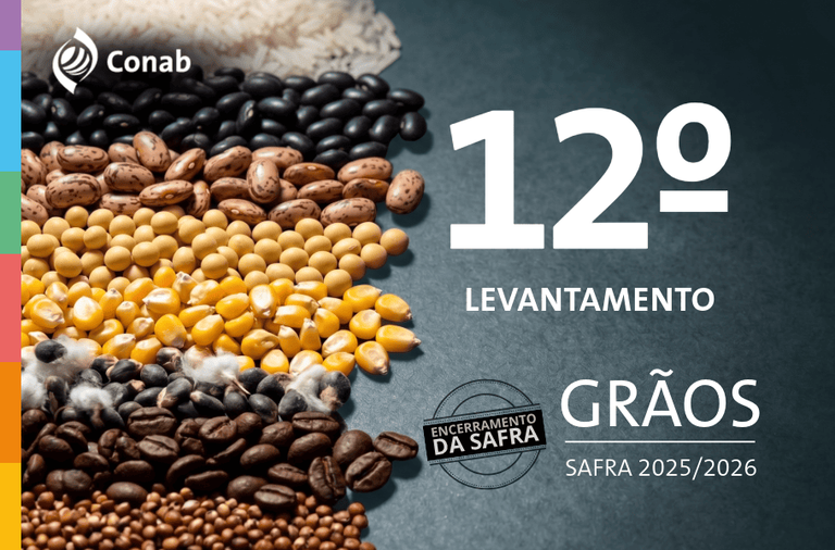 Conab estima produção de 361,7 milhões de toneladas de grãos na safra 2025/26