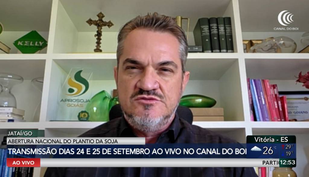 Aprosoja Goiás participa da Abertura Nacional do Plantio da Soja que terá transmissão ao vivo pelo Canal do Boi