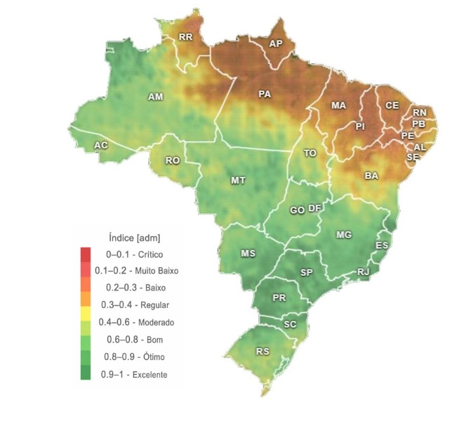 Previsões indicam chuva na maior parte do Brasil nesta semana