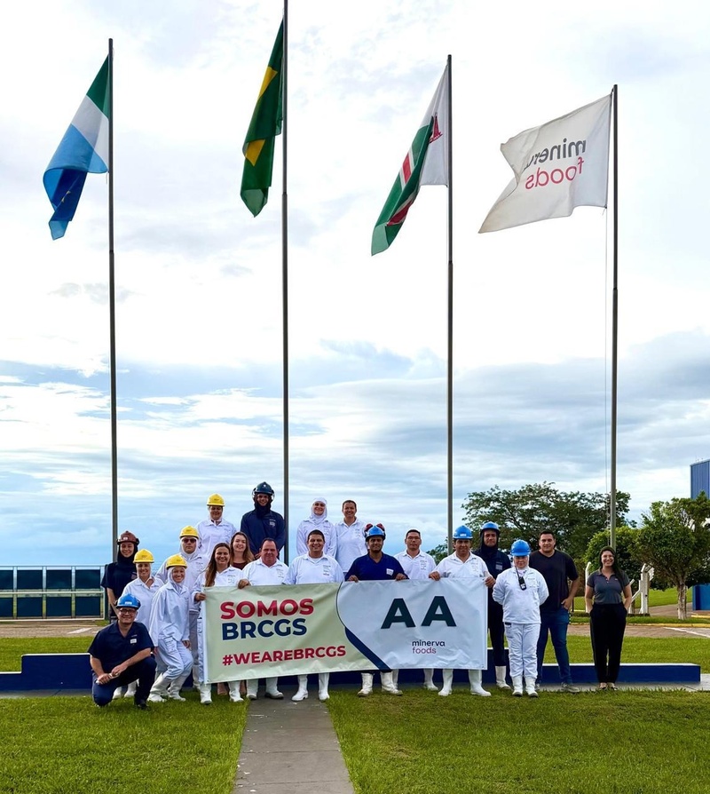 Unidade da Minerva Foods em Bataguassu-MS obtém nota máxima em certificação internacional de qualidade e segurança de alimentos
