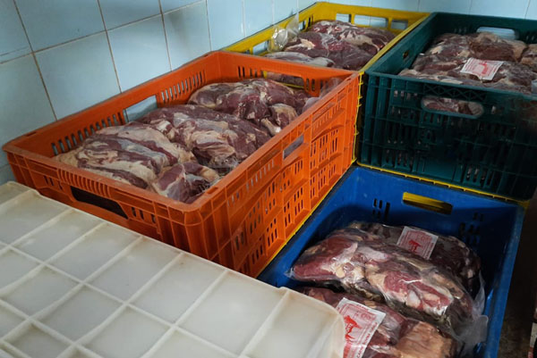 Fiscalização apreende 600 kg de carne bovina produzida de forma clandestina